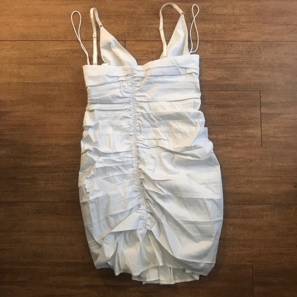 SOLD.Alexander Wang Pinstripe Corset Mini Dress - Picture 8 of 10